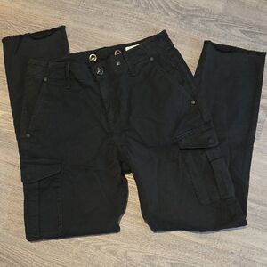 rag & bone Midnight Black Cargo Straight Leg Pants